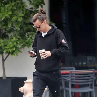 Harry Styles with a bun because we miss her..~A thread~