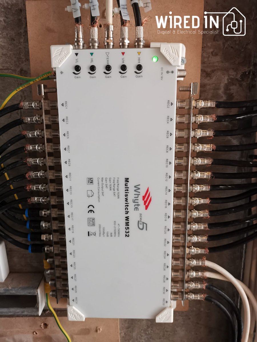wiredinltd's tweet image. Supplied and fitted Whyte Multiswitch WM532