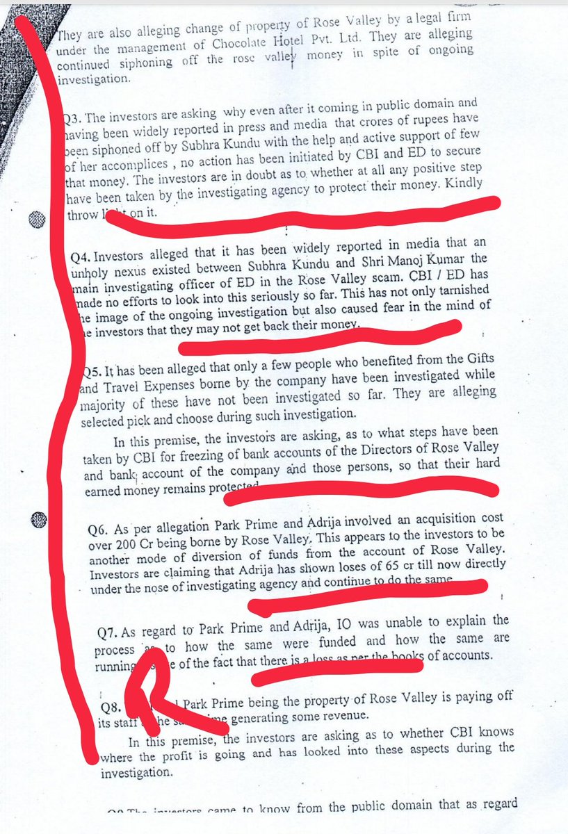 ....with regard to investigation of the case were taken under Asthana's "direct guidance and direction." So SI Rohaman then wrote to then CBI special director Rakesh Asthana "enlighten" him some points of the case...and what are these points -