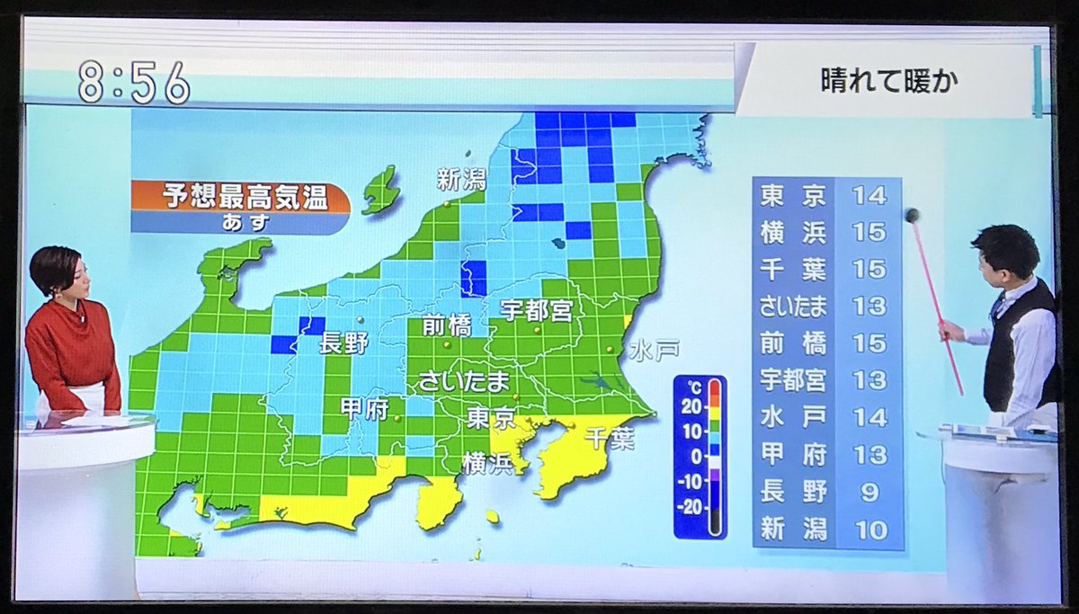 うつきのは Nhk 天気予報 関東甲信 見慣れないので 地名表記が付いてないと分からない 気温に関しては やっぱり 八王子は山梨 甲府に近いんだなぁ うつきのは Nhk 天気予報 関東甲信 見慣れないので 地名表記が付いてないと分からない 気温に関しては やっぱり 八王子は山梨 甲府に近いんだなぁ