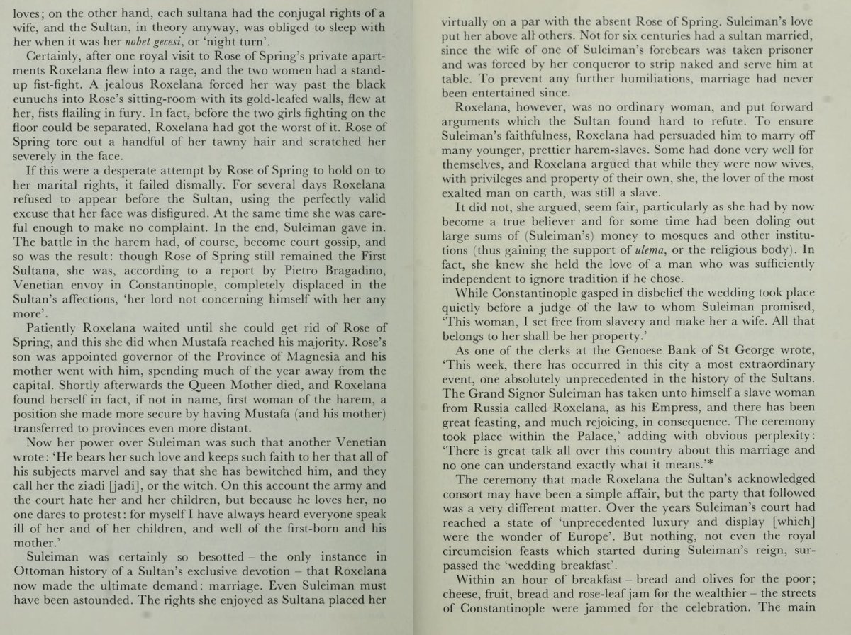 Suleiman the Magnificent fell in love and did the unthinkable. He committed to his Russian concubine Roxelana and swore off other women. This was the first marriage by a sultan in six centuries.