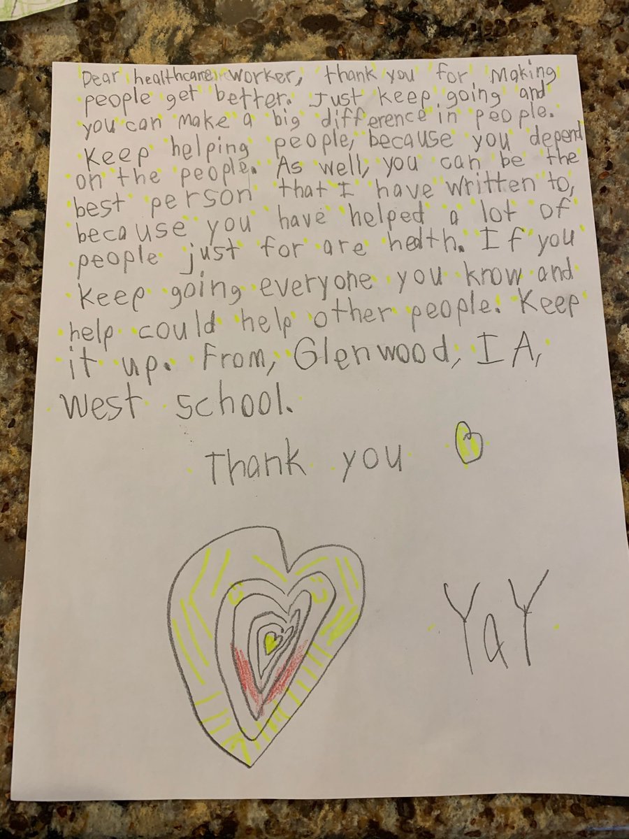 UNMC Anesthesiology (@unmcanesthesia) on Twitter photo We love our community! Co-Chief Resident Dr. Maireen Miravite worked a 24-hour call shift Sat. 12/26. At the end of her long shift, she found these sweet notes on her car..
Critical Care Anesthesiologist Dr. <a href="/slthomps12/">Shaun Thompson 🇺🇸😷</a> had one, too! (Pics on his feed) We love our community! Co-Chief Resident Dr. Maireen Miravite worked a 24-hour call shift Sat. 12/26. At the end of her long shift, she found these sweet notes on her car..
Critical Care Anesthesiologist Dr. <a href="/slthomps12/">Shaun Thompson 🇺🇸😷</a> had one, too! (Pics on his feed)