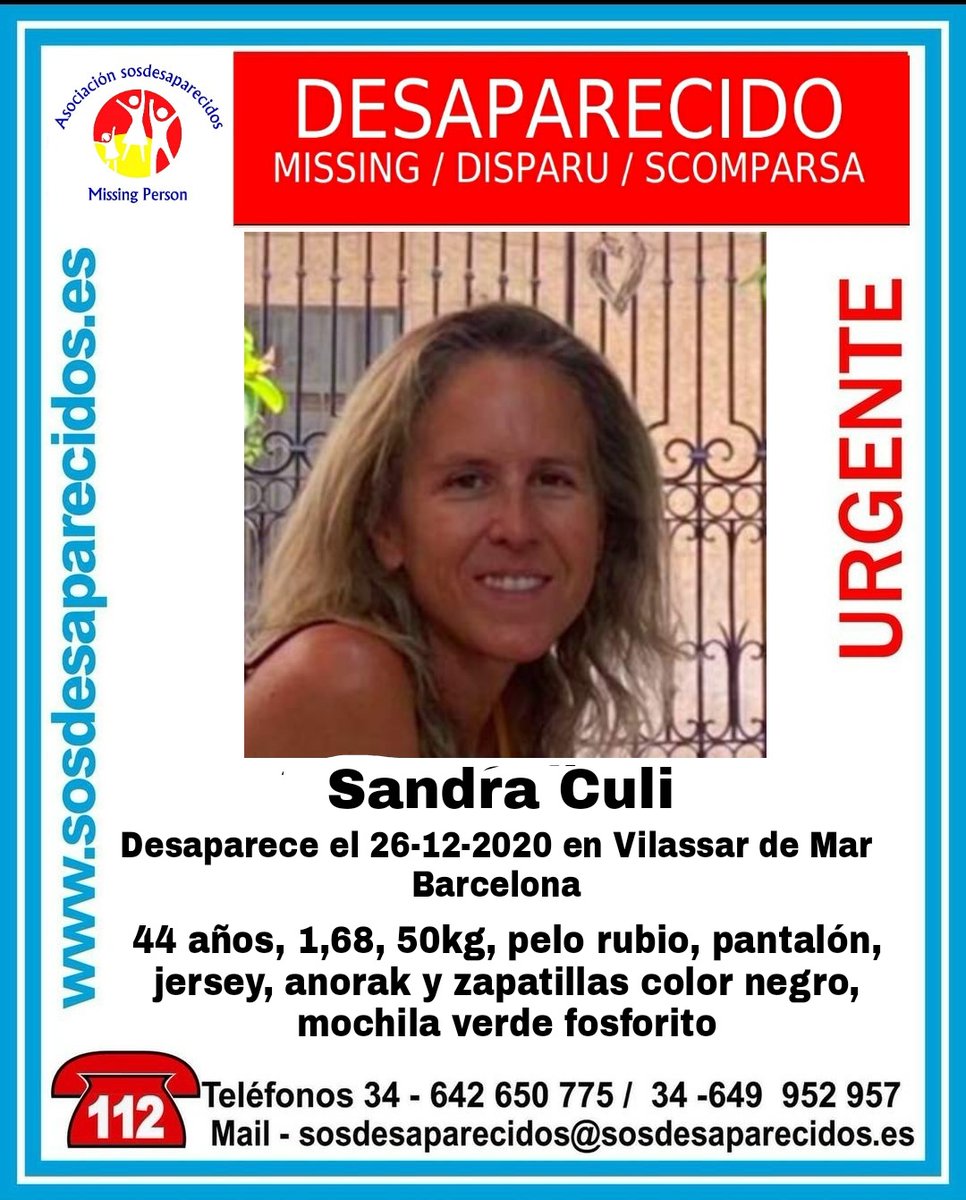 🆘 DESAPARECIDA
#Desaparecidos #sosdesaparecidos #Missing #España #Barcelona #VilassardeMar