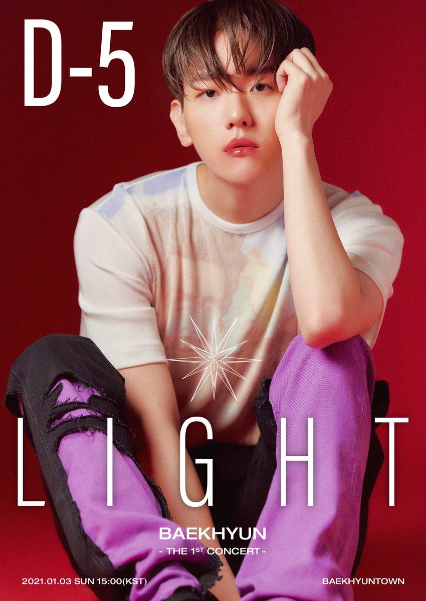 baekhyuntown's tweet photo. [BAEKHYUN : LIGHT]

The 1𝘴𝘵 SOLO CONCERT ✴︎ D-5

#백현 #BAEKHYUN #EXO #엑소 @B_hundred_Hyun https://t.co/fHOOERg2h7