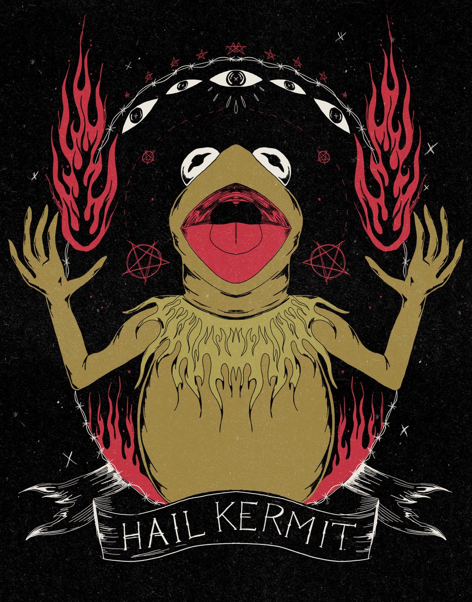 egallagher_art's tweet photo. I watched muppets christmas carol and had to draw Kermit https://t.co/vEtHDfwdlU
