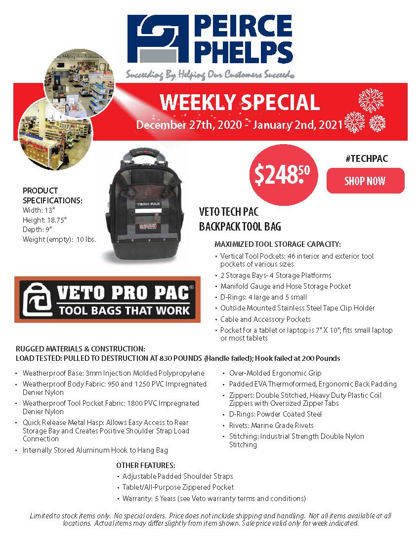 This Week's Featured and Weekly Special. Login to your Peirce.com account to get these deals. #FeaturedItem #WeeklySpecial #PeircePhelps