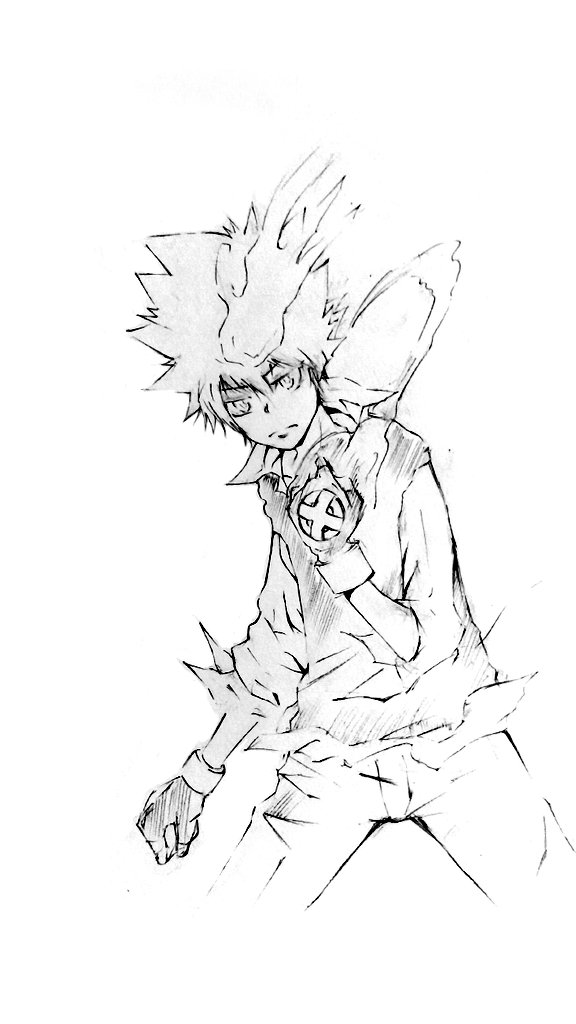 Tsuya 168日目 沢田綱吉 1000日間毎日落書き 天野明 家庭教師ヒットマンreborn 模写 イラスト好きな人と繋がりたい 絵描きさんと繋がりたい T Co Saglo0oreq Twitter