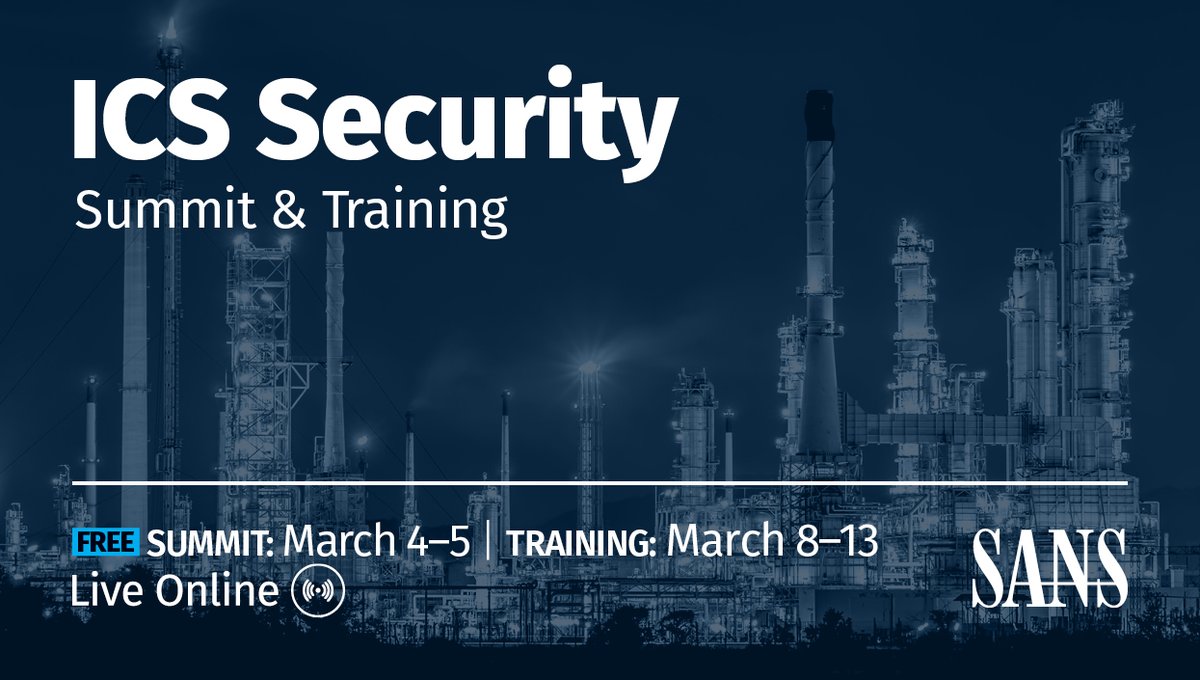 SANSICS's tweet photo. In addition to 2 days of in-depth ICS security Summit talks &amp; interactive sessions, enjoy an all-new SANS and Dragos CTF! We will also have a NEW #ICS Solutions Track 

Register for FREE: https://t.co/lWlHCVULzA https://t.co/z0KJrBlpAc
