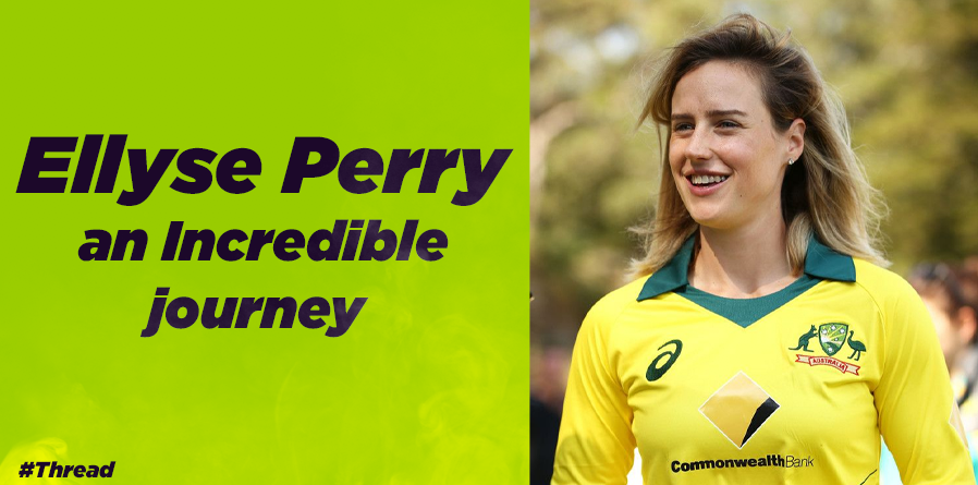 #Thread on a prodigious journey called  #EllysePerry who bagged all the 3 ICC Honours today: ICC Female cricketer of the Decade ICC Women's ODI cricketer of the Decade ICC Women's T20I cricketer of the DecadeHere's a look back at her journey. #Thread  #ICCAwards
