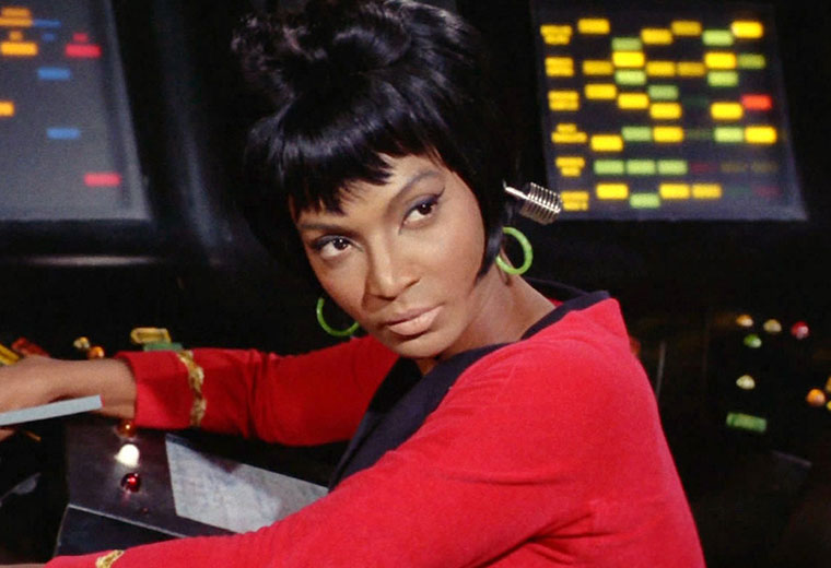Happy Birthday to Nichelle Nichols who turns 88 today!  Pictured here as Uhura on Star Trek. 