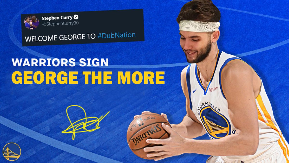 demas6Basket's tweet photo. BOOOM🔥🔥🔥!!! Ante los malos resultados y lesiones los Warriors incorporan a George The More, un joven e interesante proyecto que ya ilusiona a Stephen Curry (informa Woj)

Foto: Warriors https://t.co/eCHFcx3Ca0