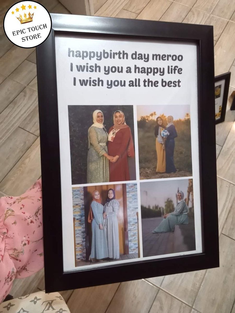 البراويز الى بفريم ❤️🔥
اختاري اي عدد صور بأي تصميم تحبيه ويتجمع في فريم
اي فكرة حابو تنفذيها ف الفريم متاحه و بالطريقه الى تعجبك
 شيك متوفر اللون الاسود والابيض و النبيتي و الابيض
بكواليتي عاليه للصوره ولخامه الفريم المقاسات المتاحة : 20×30
30 ×40 
متاح توصيل لحد البيت لأي مكان