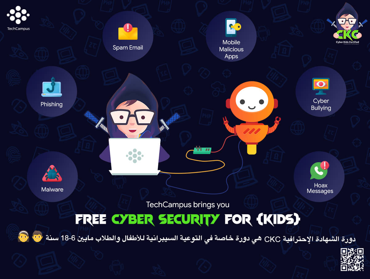 techcampuscom's tweet image. جديدنا على اليوتيوب 🎥 دورة التوعية السيبرانية للأطفال والطلاب
دورة مجانية مخصصة لعمر 6-18 سنة تشمل أساسيات الأمن السيبراني لأي طفل وطالب في الحياة الإفتراضية خلال استخدام الإنترنت والشبكات الاجتماعية والألعاب الإلكترونية والبريد وغيرها😍
youtu.be/vNLTupnBhfU