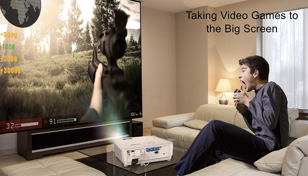Enjoy an immersive gaming experience with a larger-than-life screen to fill your vision with BenQ TH671ST, the home entertainment projector designed for video games. bit.ly/3rkXPJ7