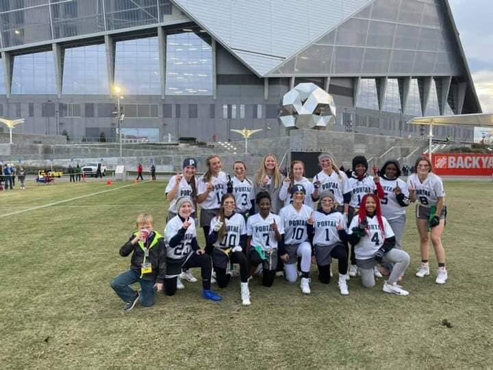 coachmincey's tweet photo. Trinity Tours is happy to provide service to Portal High Flag Football again today! The team is in Atlanta competing for the GSHA State Title against Calvary Day! Dm me if you are looking to book a group trip!#TrinityTours #GoodRates #Bookus https://t.co/3Wau4En5vK