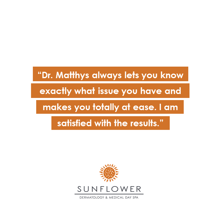 SunflowerDerm's tweet photo. Thank you so much for providing this feedback! We always want to deliver the best care possible to all of our patients'. 
#dermatology #skincare #kansascity https://t.co/0Ab91qFzD7