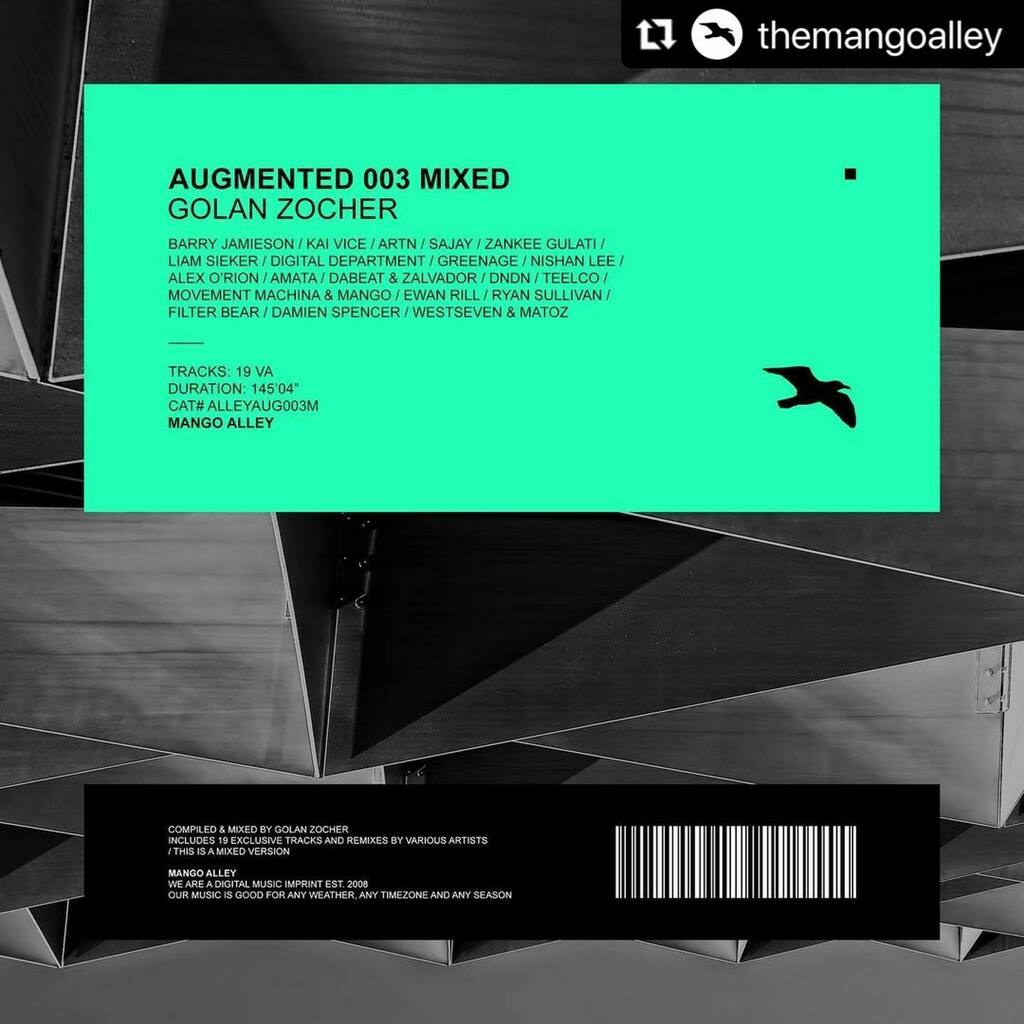 #Repost <a href="/themangoalley/">Mango Alley</a> with <a href="/make_repost/">Repost for Instagram</a>
・・・
a special Mixed version of our new ALLEYAUG003M Augmented 003 MIXED / Golan Zocher Exclusive Compilation is out today!
ALLEYAUG003M is mixed by @golanzocher and is specially designed for an ultimate seamle… instagr.am/p/CJWImfkgHvY/