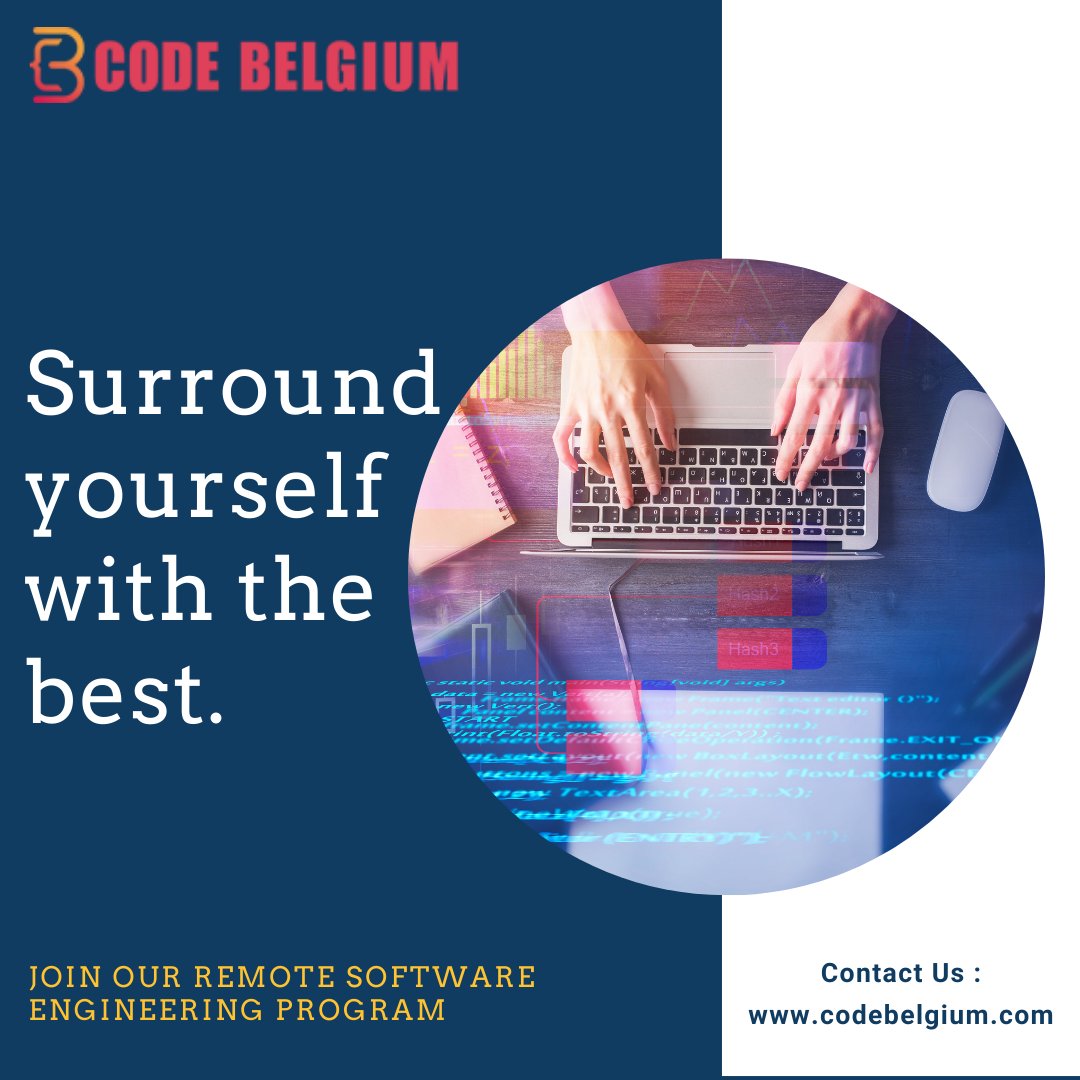 CodeBelgium's tweet image. Surround yourself with the best. Follow your passion for Coding.

Join The Remote Software Engineering Program.

Visit: codebelgium.com

#fullstackdeveloper #softwareengineering #coding #codingbootcamp #programming #hacking #programmer #code #LearnProgramming
#codebelgium