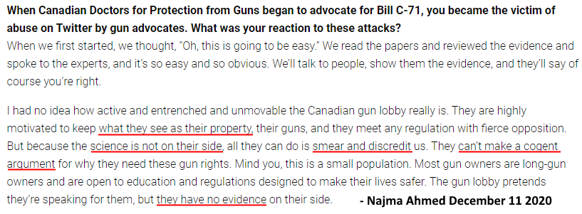 What  @Docs4GunControl did not realize is more ppl like me have started to pay attention. I shot firearms over the yrs but never had a licence, I did not agree with ar15s because they looked scary and all I knew was from movies. I kind of agreed with the anti side.  #Cdnpoli