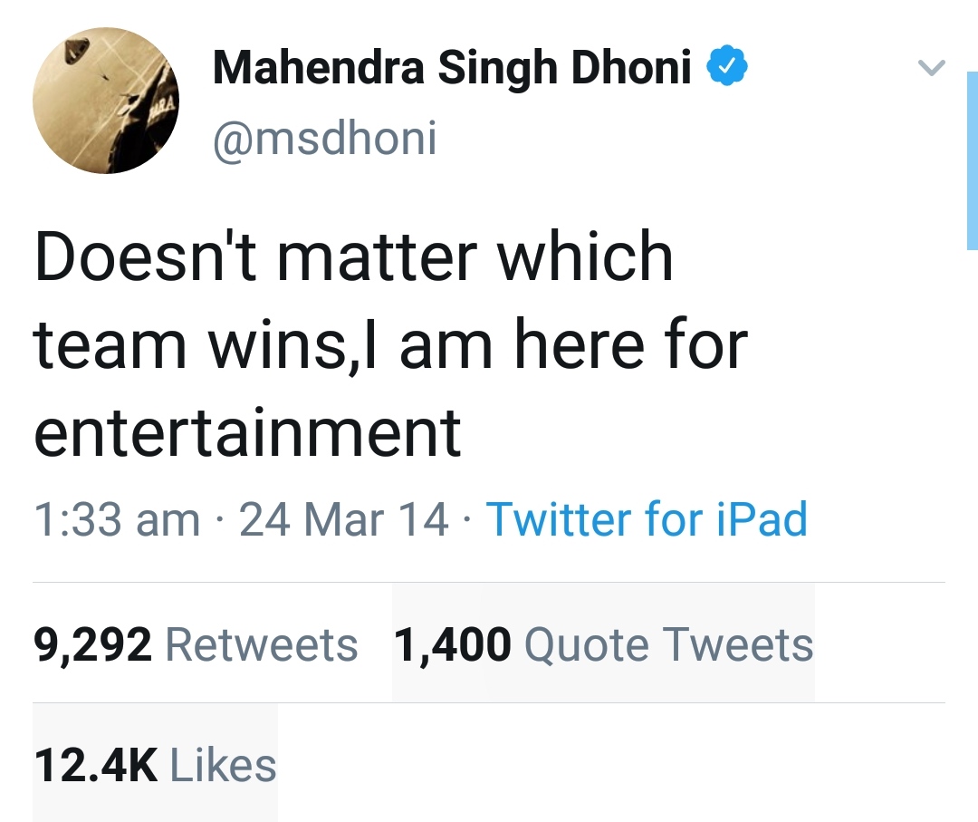 Some iconic tweets by cricketers-A THREAD ( Rts appreciated)