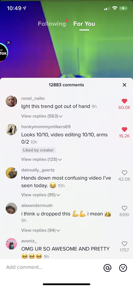 TokComments tweet picture