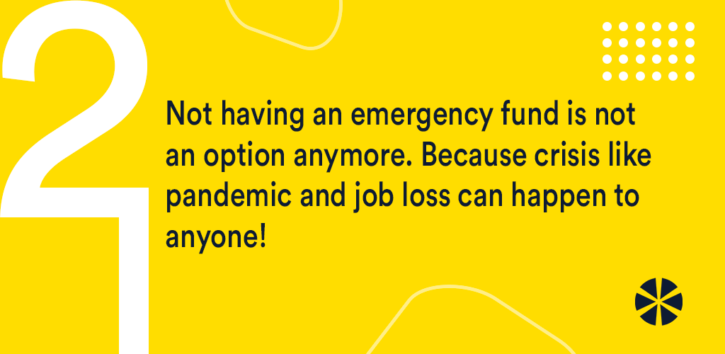 Lesson No. 2 - We don't know when the emergency for a saved corpus will arise. Therefore, have an Emergency fund ready for your rainy days. (3/7). #emergencyfund  #MoneyMonday  #moneylessons  #multipl