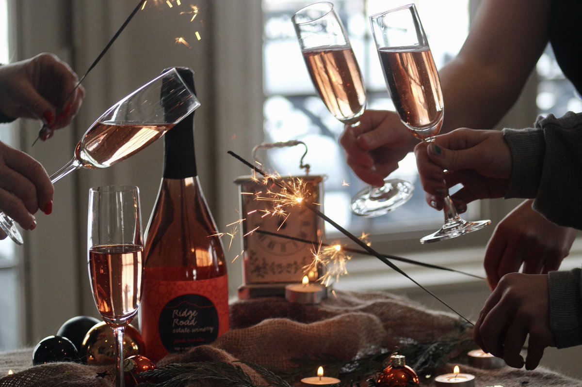 Sparkling wine in time for New Year’s Eve! Pink and White Bubbles each $21.95 🥂

Curb side pick up December 31st 11-3pm / Hamilton Farmers Market Tuesday December 29th and January 2nd 11-3 / Call Me a Cab wine delivery service available / order online @ ridgeroadwinery.ca