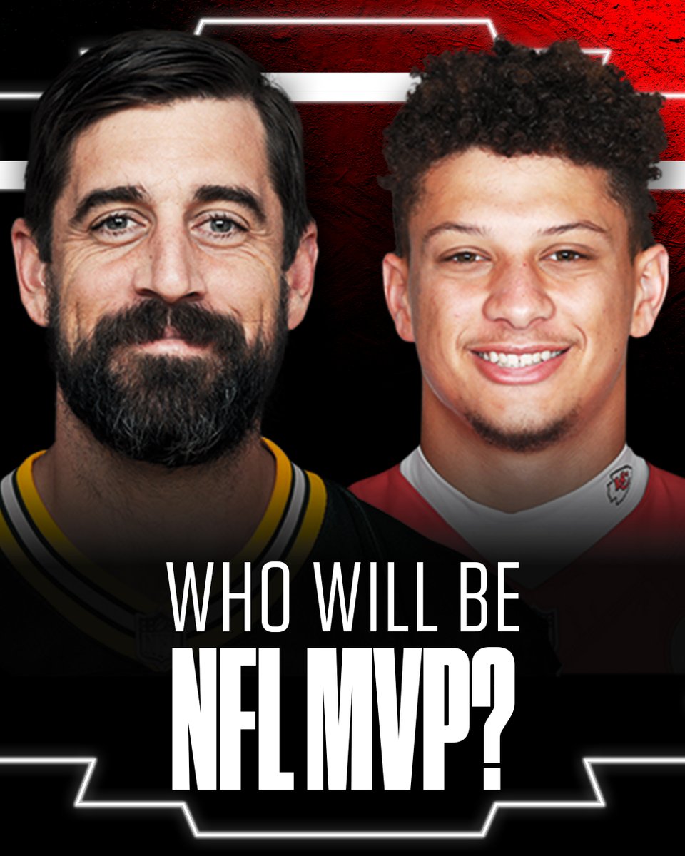 The NFL MVP race is down to one more week. 

So who will it be: Aaron Rodgers, or Patrick Mahomes?