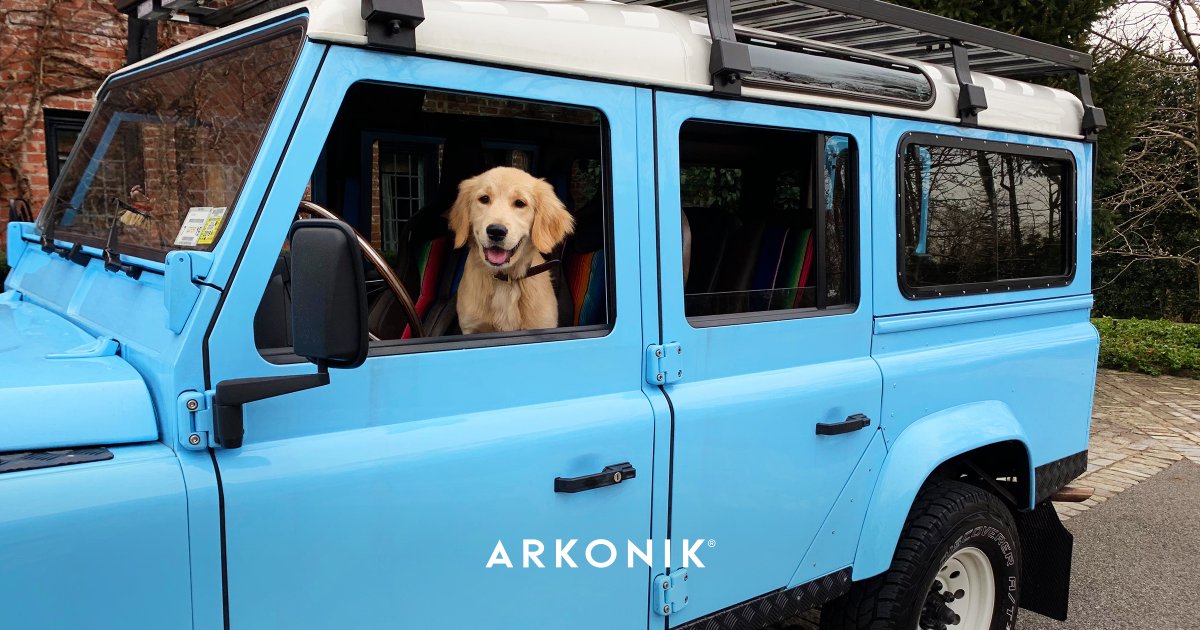 arkonikdefender's tweet photo. When you found two of the best things under the tree this Christmas โฆ.Ft. ANEJO D110 build, artfully upholstered by @RuskinDesign1
#Restored by Us. #Reimagined by You.
#WeAreArkonik
#forlifenotjustforchristmas #defenderdogs https://t.co/Z06jmlG1lt