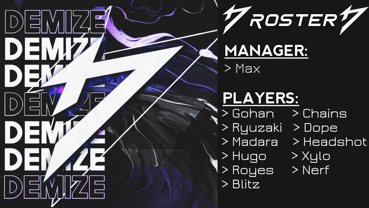 Team__Demize's tweet image. The CODM roster has been updated.
#FearTheDemize #eSports #Gaming