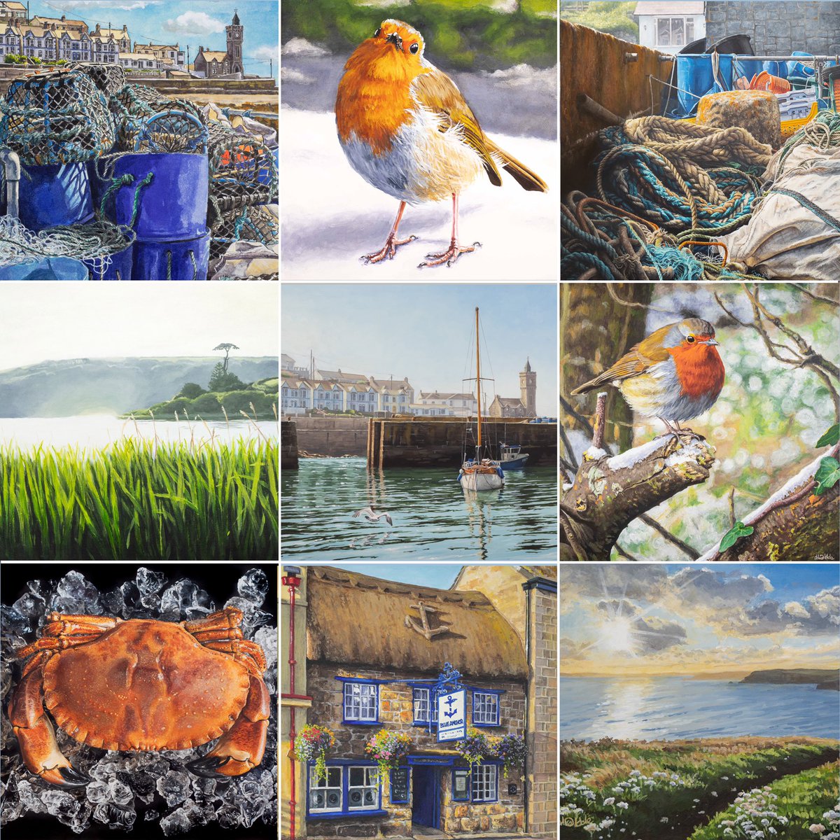 AliceHole's tweet photo. My favourite paintings &amp; drawings from this year! Phew! What a year it’s been! Here’s hoping for a much better &amp; peaceful 2021 🤞🥂
@SGFADrawing #cornishart #drawing #painting #cornwall #alicehole #aliceholeartist #art https://t.co/3aQBdJrbun