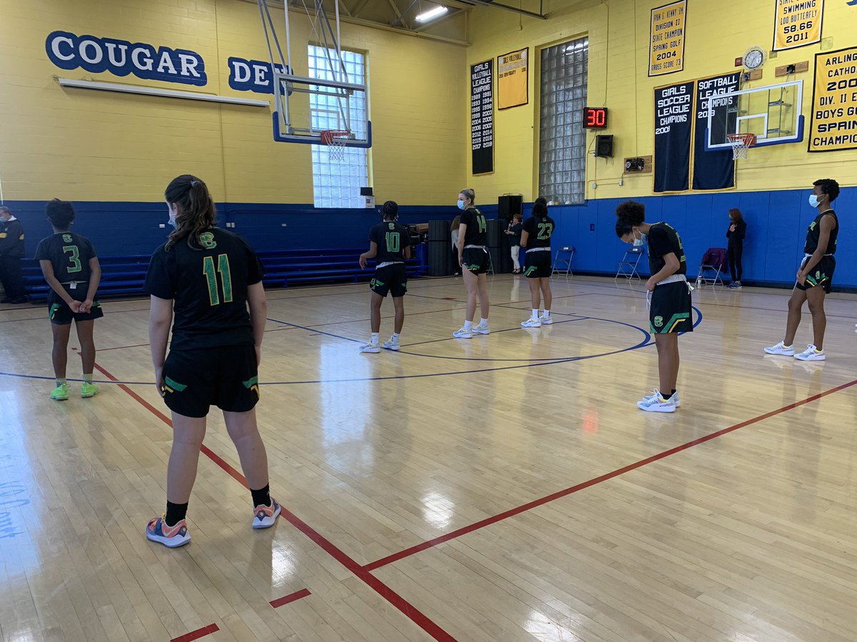 MommaNeek's tweet photo. Game 1 In The Books For The Lady Panthers. Great Win Ladies, Final Score 62 - 38 💚💛 #covidseason2020 #MaskOn #4xStateChamps #LadyPanthers https://t.co/i5U3Idlkaq
