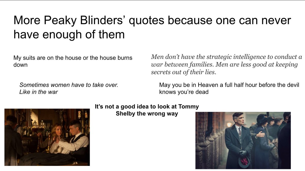 have you seen the WRITING? It's shakesperian, it's tragic, it's haunting, it's poetic. Steven Knight is a master of his craft and an intellectual like you would notice that  @taylorswift13