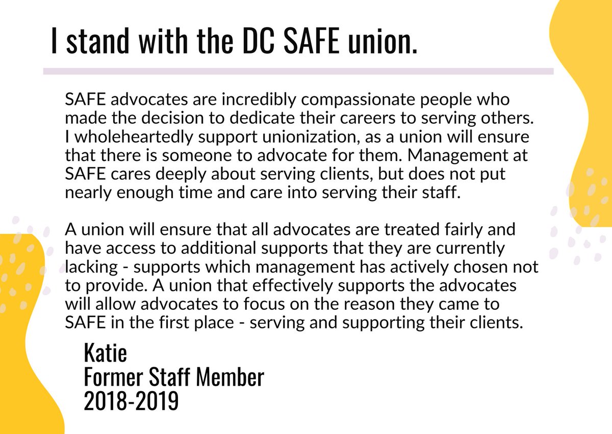 DC SAFE Union tweet media