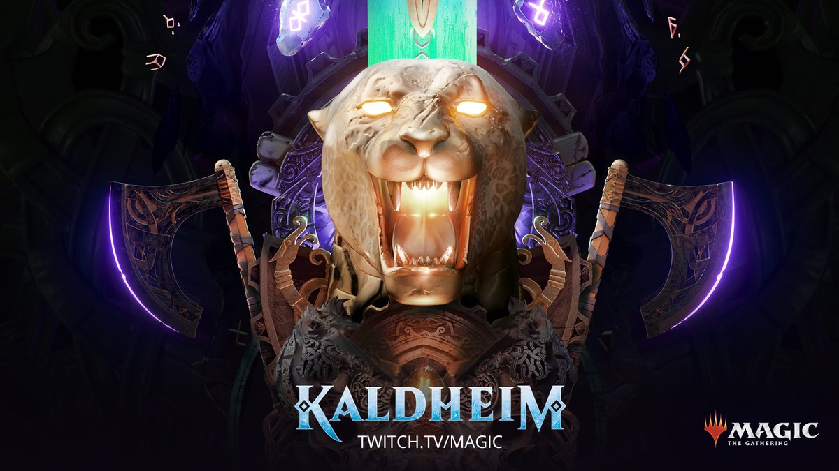 La profecía está hecha. 

No te pierdas la transmisión del lanzamiento de #MTGKaldheim este 7 de enero a las 11:00 AM (México) / 2:00 PM (Argentina-Chile) en twitch.tv/Magic 

#RaiseYourAxe