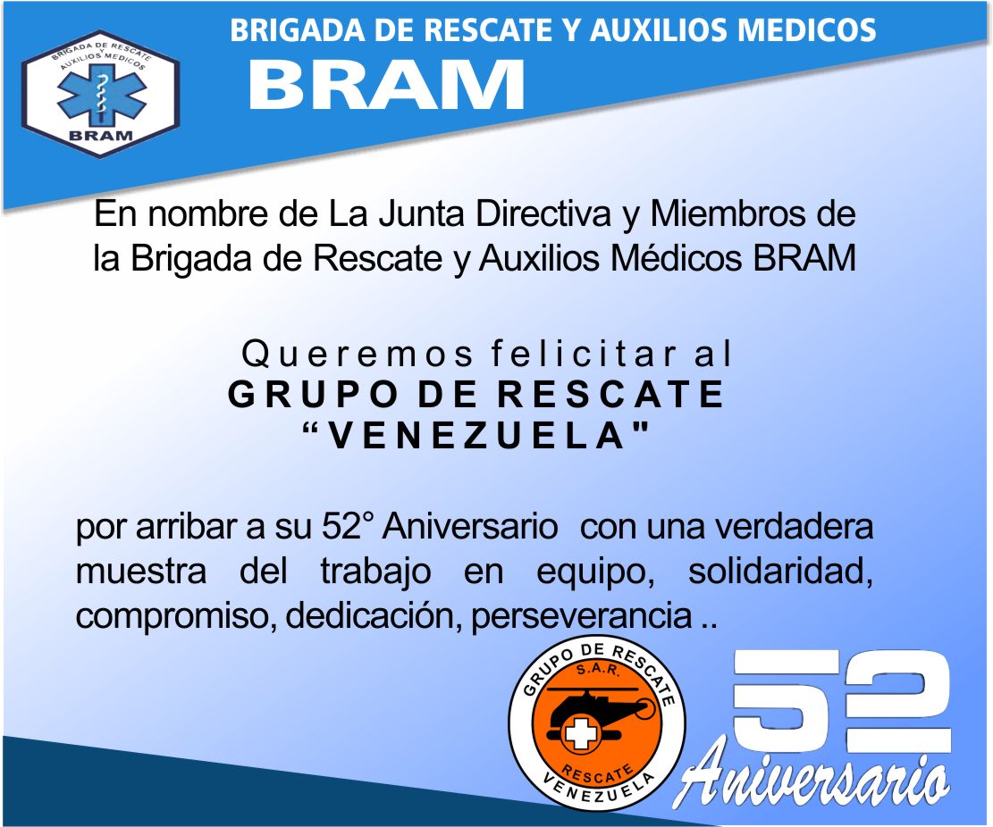 Feliz Aniversario <a href="/rescatevzla/">Grupo de Rescate Venezuela</a>