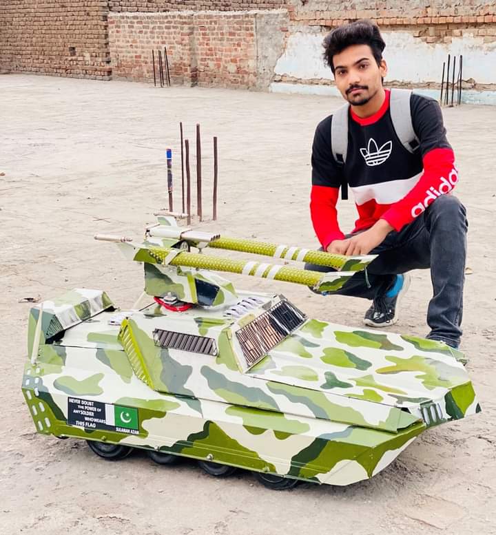 fazal_marri's tweet photo. @MehrTarar @Shafqat_Mahmood Thank u 
I would like to inform you that @InnocentSulaman is a engineering technologist student who maked  army tank and he wants to do more for Pakistan but it will be possible by promoting Engineering Technologist and approval of NTC ACT and services structure. https://t.co/Ch5Lca8JXF