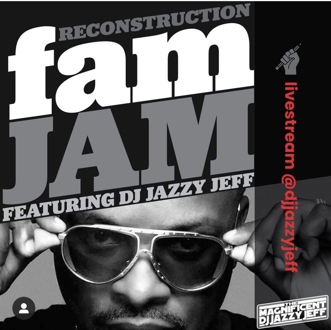 HendersonKaya's tweet photo. This Wednesday, from 7p-8p est, dance 2020 away at Reconstruction #FamJam2020 featuring @djjazzyjeff 
Bring the entire family, and tell your friends. #freeandfun 
Meet us on IG live @djjazzyjeff215 
#BlackJoyMatters 
#getyourdanceon 
@reconstruct_us https://t.co/YH2JUXhg64