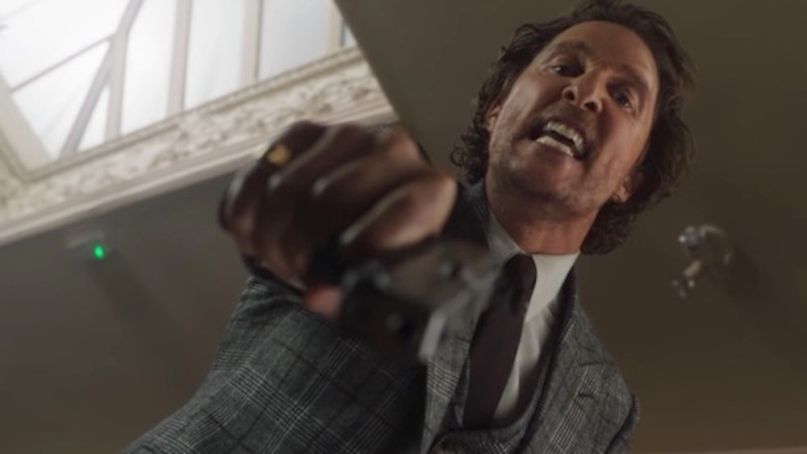 Guy Ritchie deciding to do a fan-fiction version of the ending from THE LONG GOOD FRIDAY as the actual ending to THE GENTLEMEN.