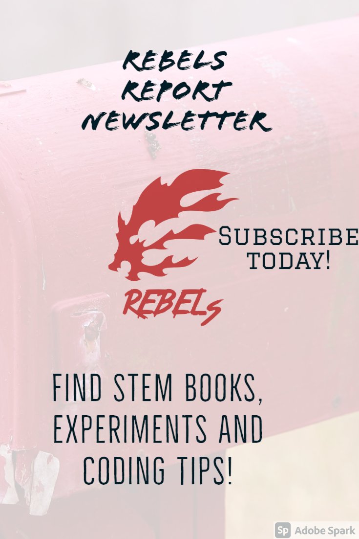 frc2702's tweet image. Looking for something to do during lockdown, check out our Rebels Report Newsletters. We include books to read, experiments to do coding tips! Go to our 2702rebels.com/news/ to check out our previous editions or to subscribe.
#OMGRobots #spreadingGP #2702Rebels