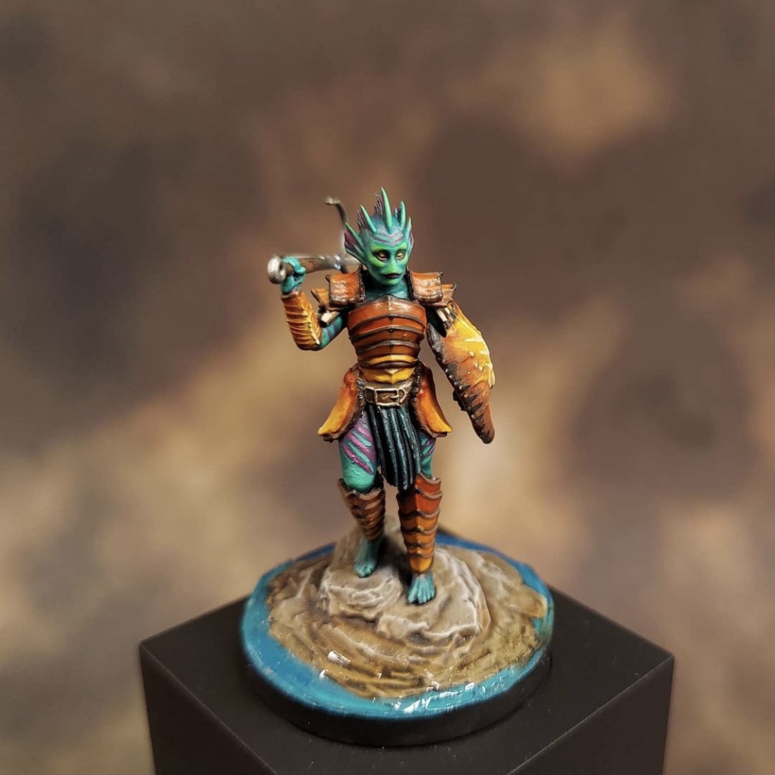 DragonTrappers's tweet photo. Amazing paint job of Marlow by Steven Smith @slsmithminipainting on Instagram! This one really nailed the feel of Marlow!
​#dragontrapperslodge #3dprinted #3dprinting #3dprintable #dnd #dungeonsanddragons #miniatures #paintedmini #printedmini #tabletopgames #miniaturepainting https://t.co/h2dMlJFoey