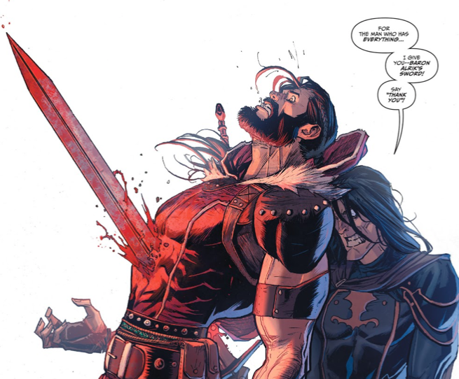 This is a direct invocation of Grant Morrison's Pop Magic!, where they suggest that summoning Gods is a good means of getting laid. There are other invocations to be found between Moore and Morrison throughout this season of Klaus.