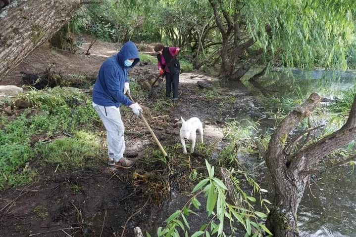 RedHumedalesCH's tweet photo. De a poco avanzando en el despeje y limpieza del agua en el humedal, es imprescindible conservar estos ecosistema para frenar el cambio climático, por lo que no se tiene que intervenir con una carretera y doble puente           #noalacircunvalacionsur ‼🙌🌱🌍 https://t.co/eaL3tvqI72