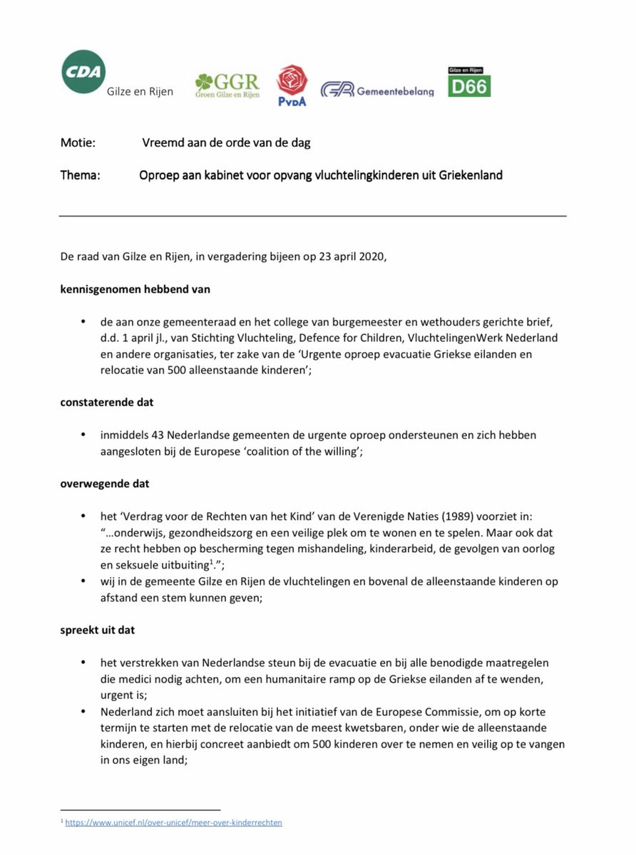 FritsVugt's tweet image. Beste oplossing is: #fiksdemoriadeal. Negeer de VVD. Zorg voor de komst van de 500 kinderen,waar 167 gemeenten dit jaar moties over hebben aangenomen. Ook in mijn gemeente Gilze-Rijen zijn deze ontheemde en kwetsbare kinderen welkom @woutervandis @AukevanEijsden @ELaurijssens (4)