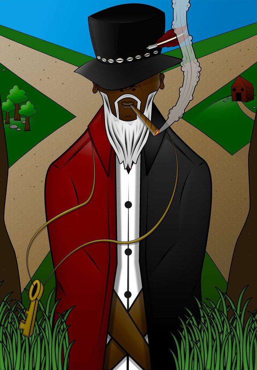 LiteofMind's tweet photo. For closing the doors of that which no longer serves me, my Papa Legba takes whiskey, rum, nuts, salted popcorn, pennies (shiny and new), black coffee &amp; cigars. To open the doors, sweetened coffee, candy, chocolates, kettle corn, coconut, rum, whiskey, pennies, &amp; cigars https://t.co/7zxKHhI60B