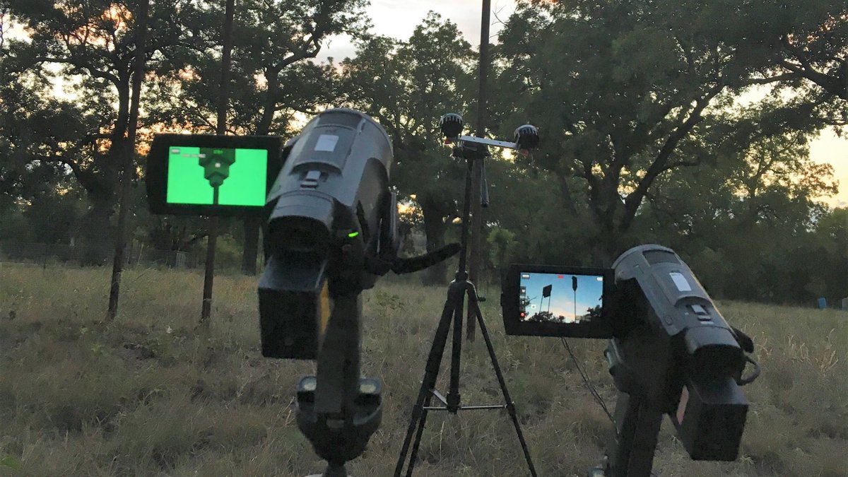[Tweet by  @BatsForLife] I also set up infrared cameras near the bat houses to watch them come out and count how many were roosting in each house. Each of these houses can hold several hundred bats that eat pest insects like mosquitoes and agricultural pests.