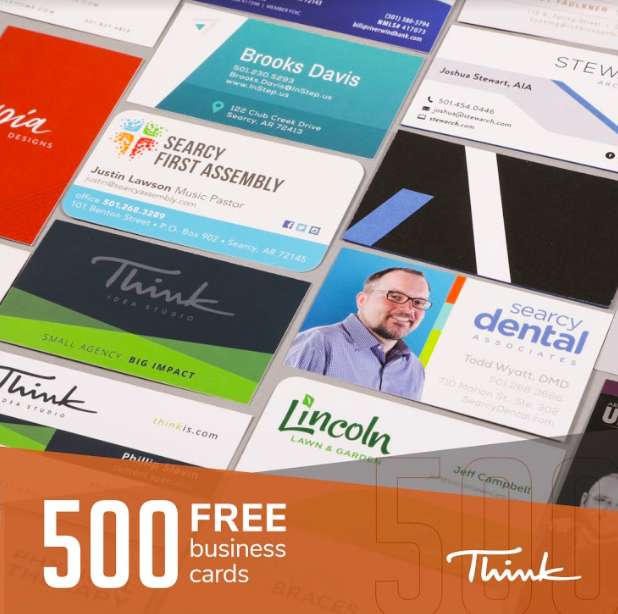 ThinkIdeaStudio's tweet image. There is only THREE more days to get 500 FREE business cards when you start a new design with us through the end of 2020! Don't miss this great opportunity. Go to bit.ly/ThinkISBizCards. #Think #BusinessCards