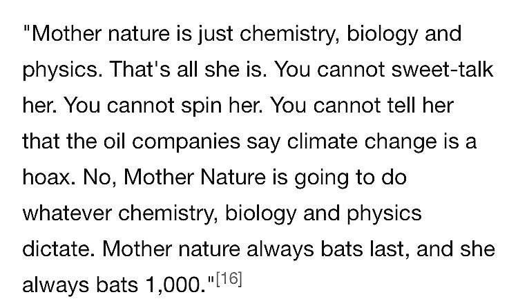thecitizeness's tweet photo. #TimeCapsule2100 🌎
Michael Mann: "...Trying to tackle one environmental threat (e.g. climate change or biodiversity) in isolation is like playing checkers when nature is playing three-dimensional chess."
https://t.co/NjtPzyWUrm
#RobWatson⤵ https://t.co/zWE6iuQo5j