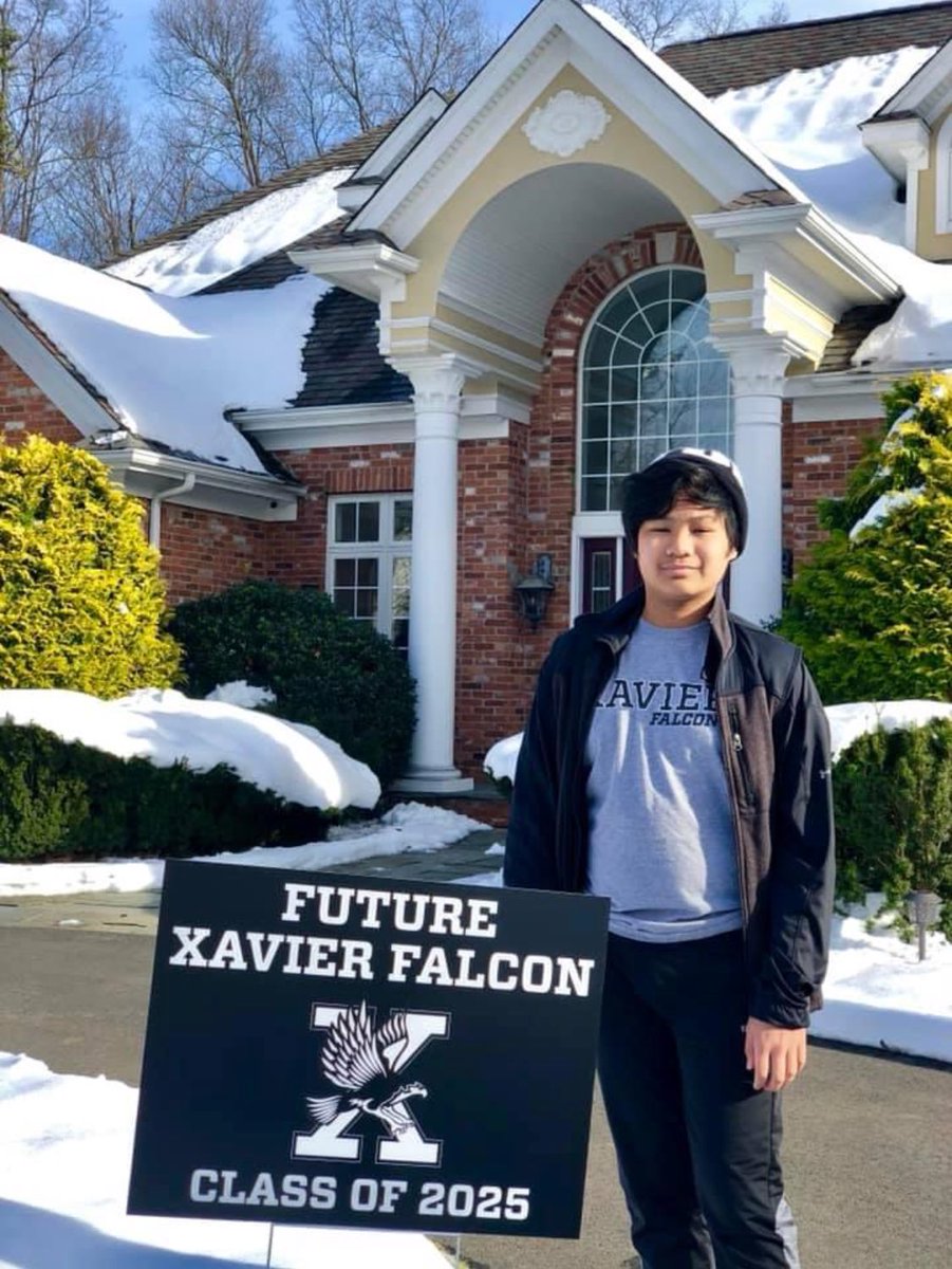 XavierHighCT's tweet photo. A new group of #FutureFalcons are ready to meet the Xavier community‼️

Say hello to Matthew Mandac, Giancarlo Caserta, Carter Dominello and Jack O’Brien. 

Congratulations Matthew, Giancarlo, Carter and Jack. 

We can’t wait to see what you do at Xavier. 

#ThisisXavier https://t.co/KirG3Cjm4g