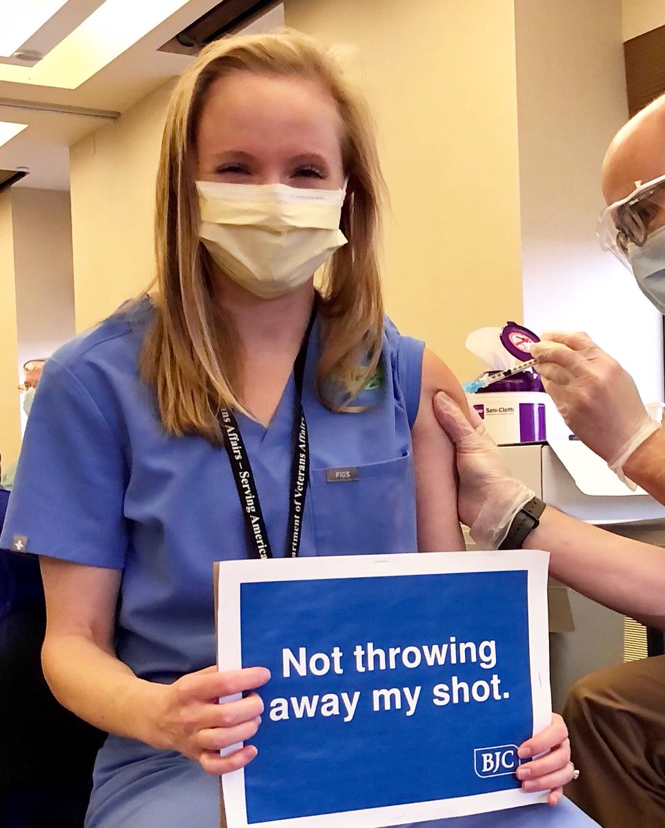 All the feels getting shot #1 of the Pfizer COVID-19 vaccine today: excitement, relief, guilt, grief, but mostly hope. It’s been a long year for all of us, but there’s light at the end of the tunnel #igottheshot